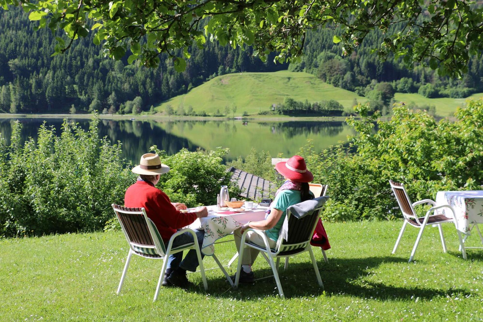 Ferienhof Obergasser Und Bergblick Weissensee Ngoại thất bức ảnh